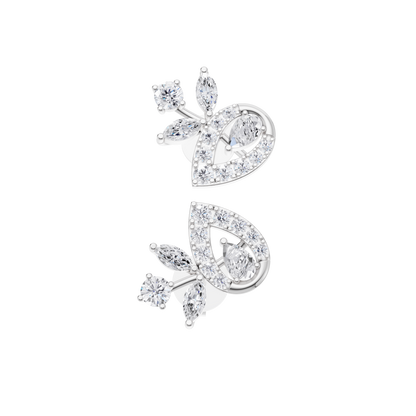 Cascade Petal Diamond Earrings