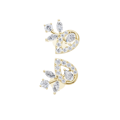 Cascade Petal Diamond Earrings