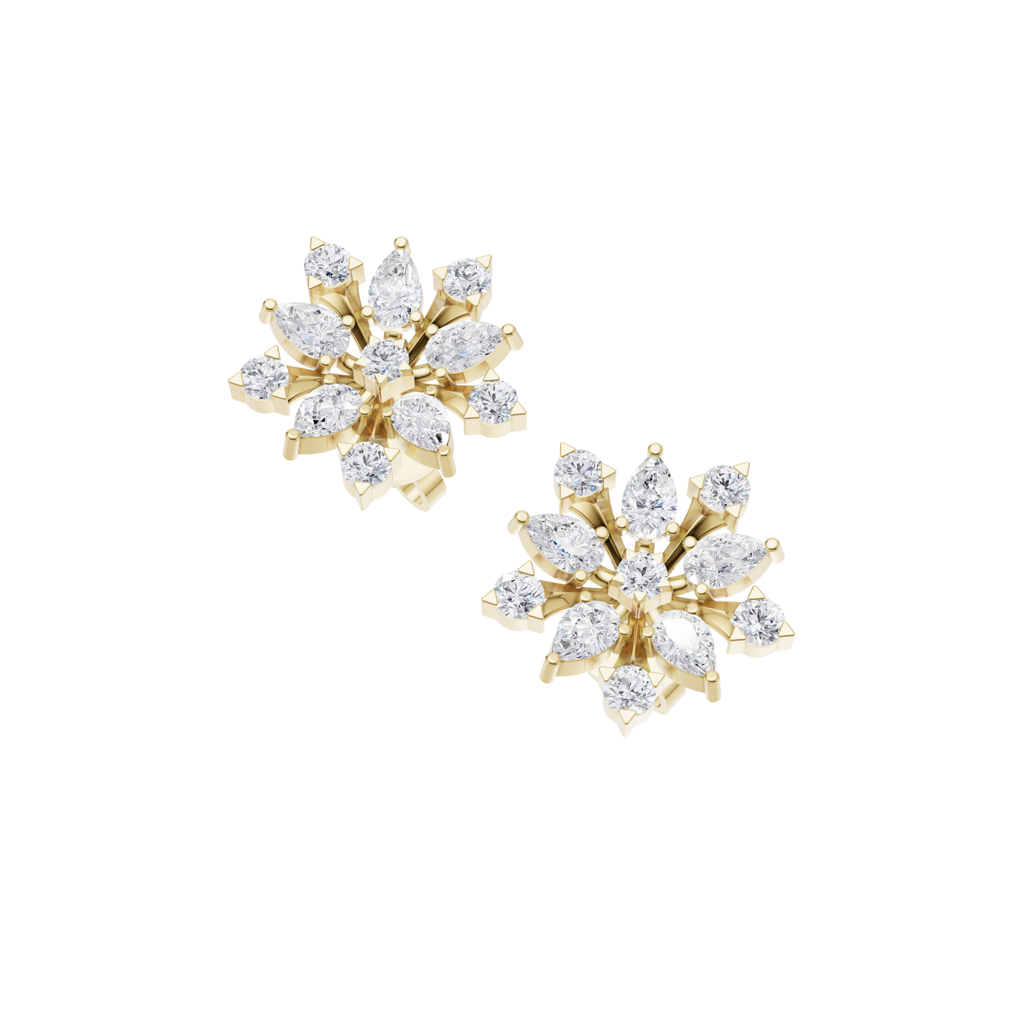 Charm Bloom Diamond Earrings