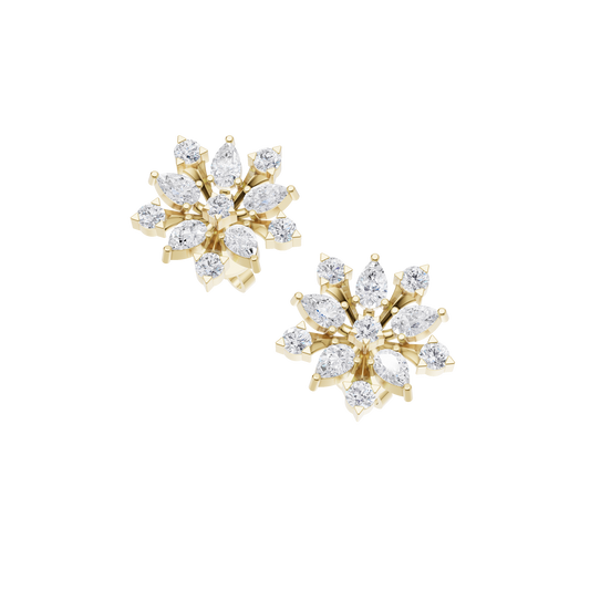 Charm Bloom Diamond Earrings