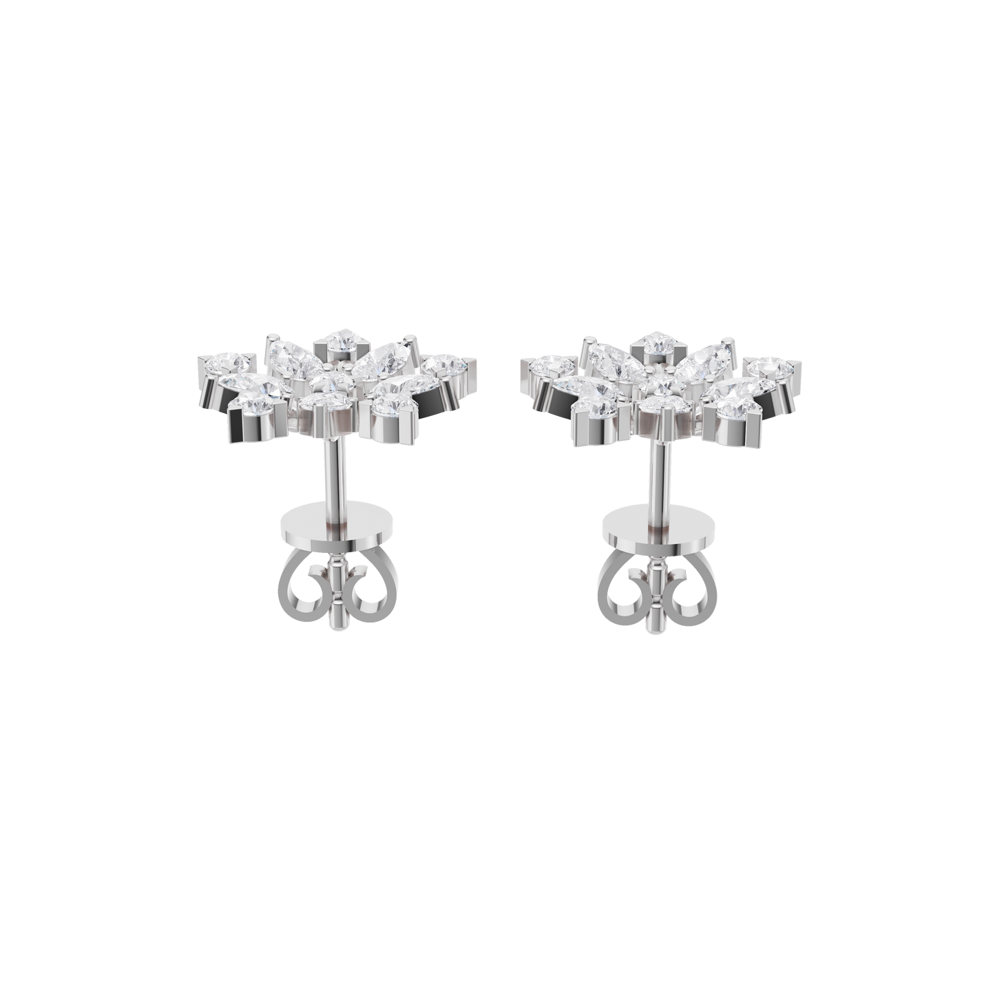 Charm Bloom Diamond Earrings