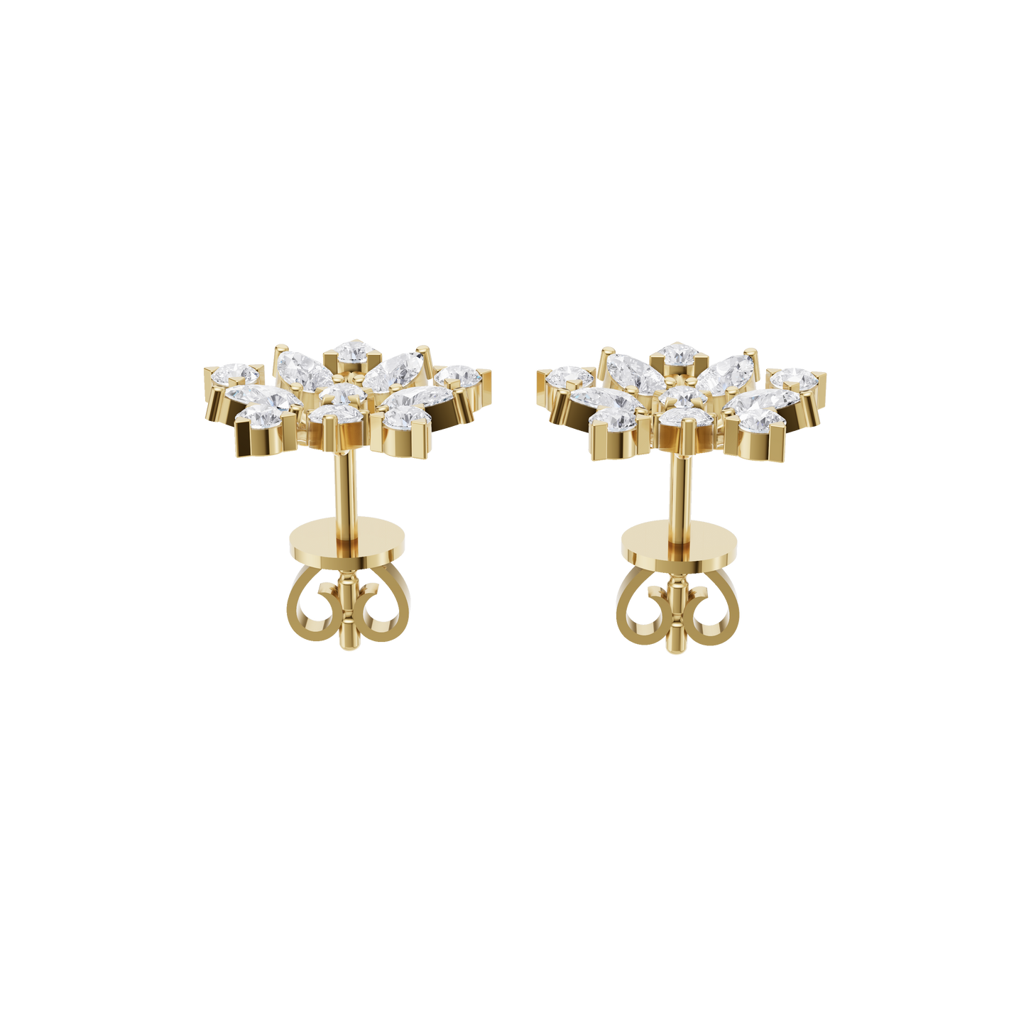 Charm Bloom Diamond Earrings
