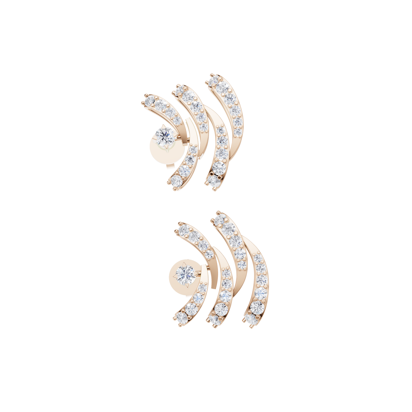 Aster Aura Diamond Earrings