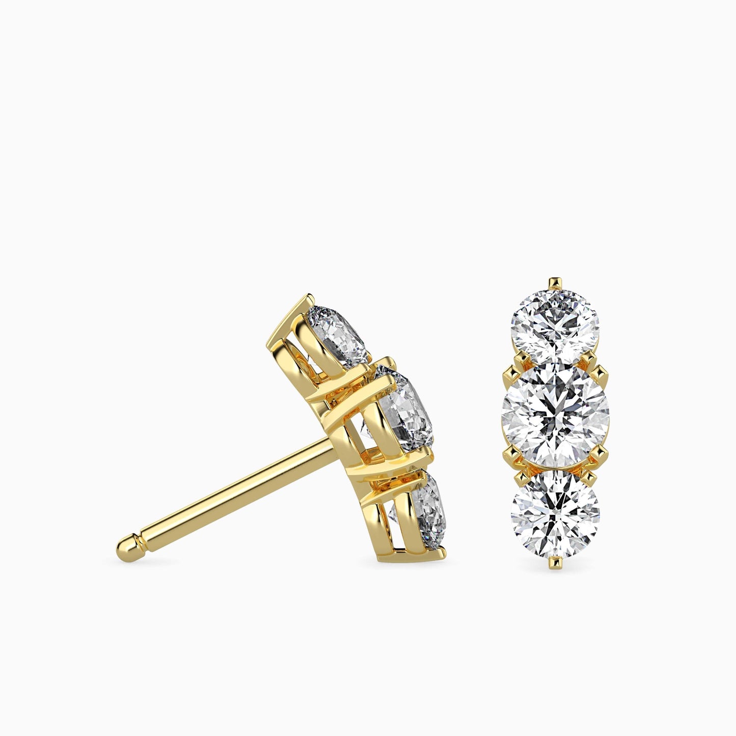 Trinity Magic Solitaire Earrings