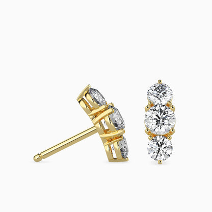 Trinity Magic Solitaire Earrings