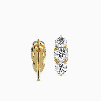 Trinity Magic Solitaire Earrings