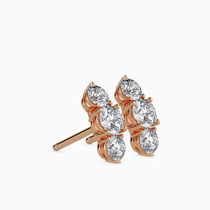 Trinity Magic Solitaire Earrings