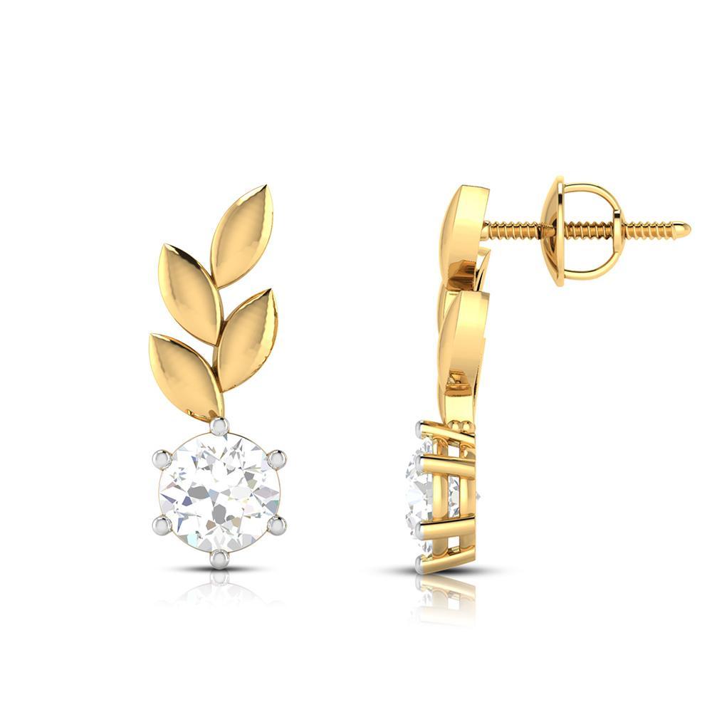 Forever Lusture Solitaire Diamond Earrings