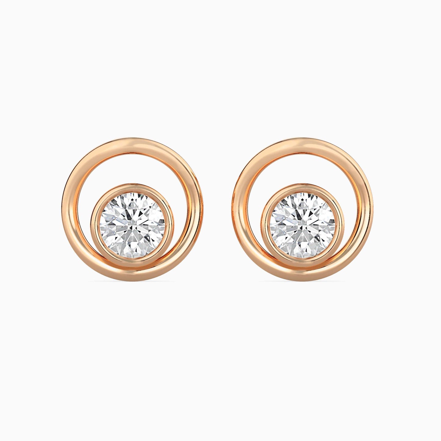 Crystal Mirage Solitaire Earrings