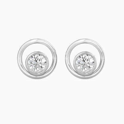Crystal Mirage Solitaire Earrings