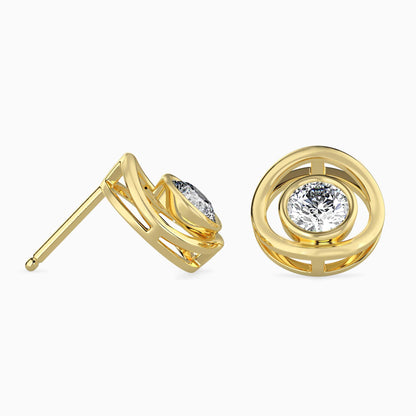 Crystal Mirage Solitaire Earrings