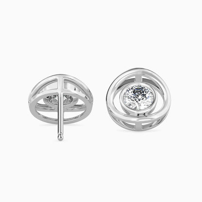 Crystal Mirage Solitaire Earrings