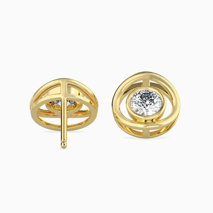 Crystal Mirage Solitaire Earrings
