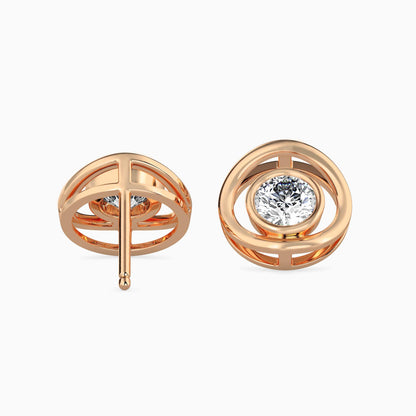 Crystal Mirage Solitaire Earrings