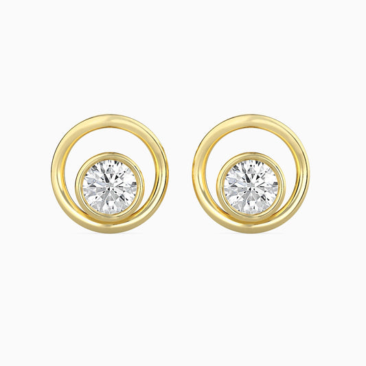 Crystal Mirage Solitaire Earrings