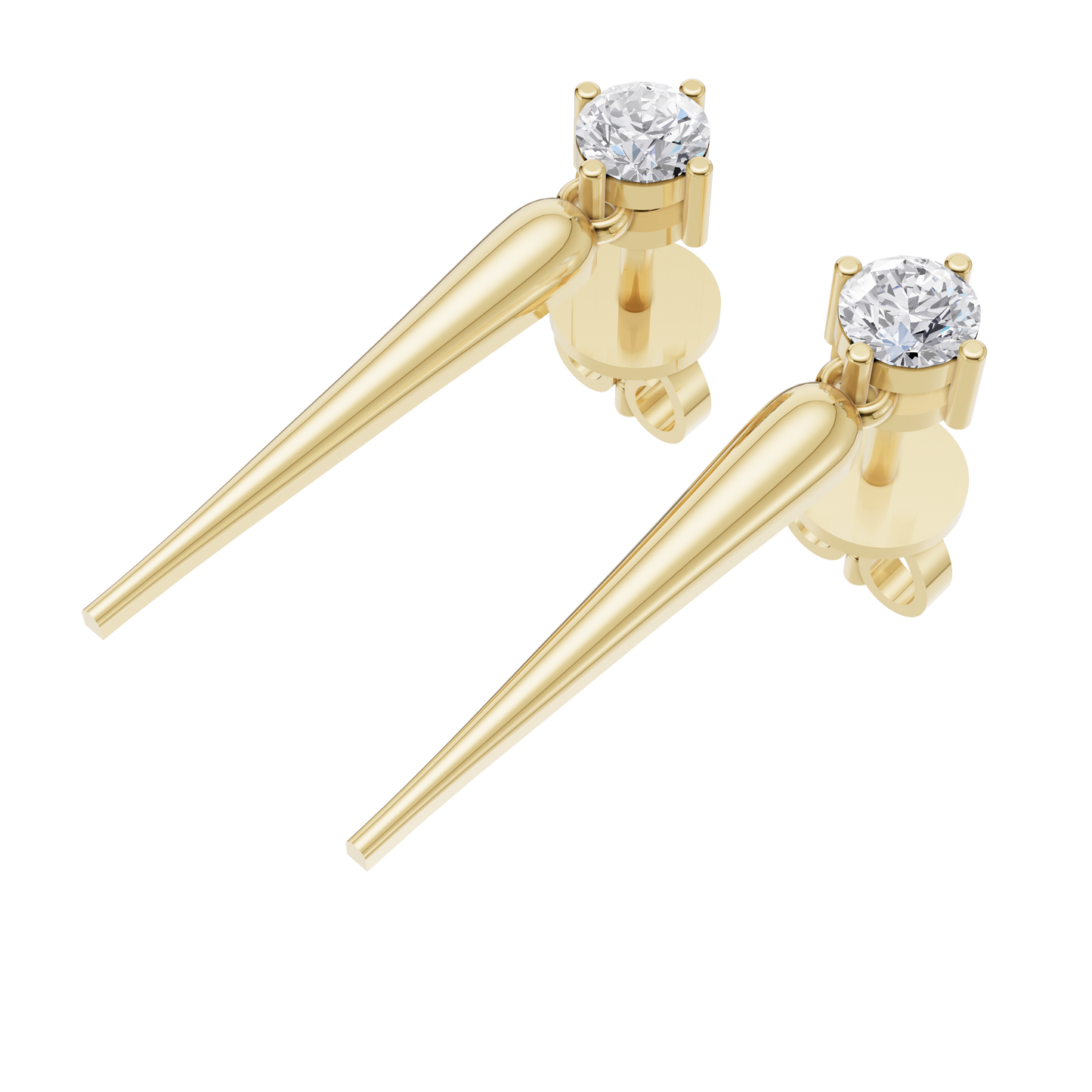 Solace Solitaire Diamond Earrings