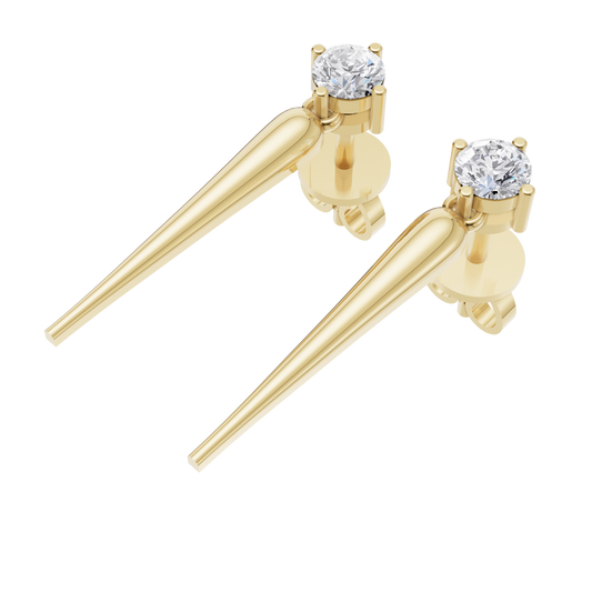 Solace Solitaire Diamond Earrings