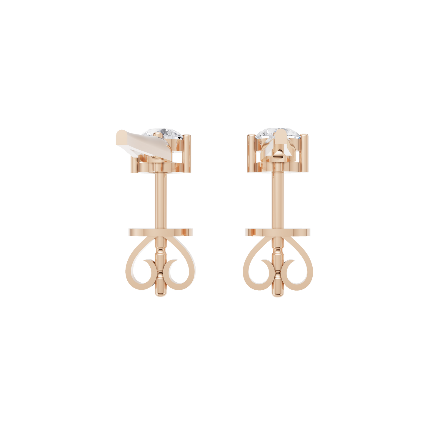 Solace Solitaire Diamond Earrings