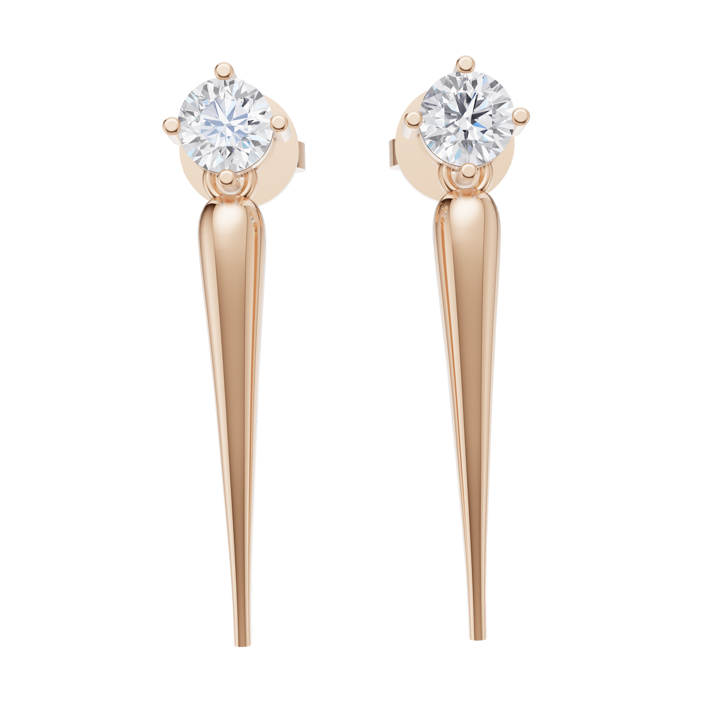 Solace Solitaire Diamond Earrings