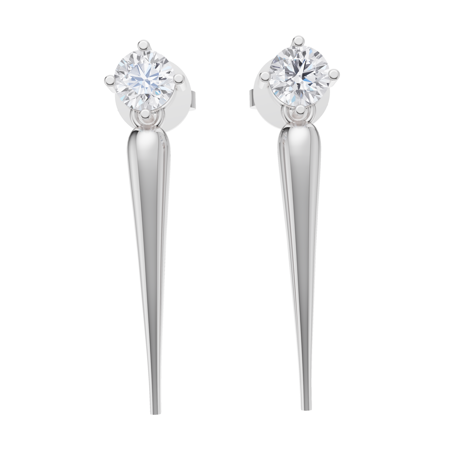 Solace Solitaire Diamond Earrings