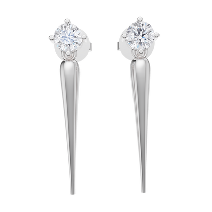 Solace Solitaire Diamond Earrings