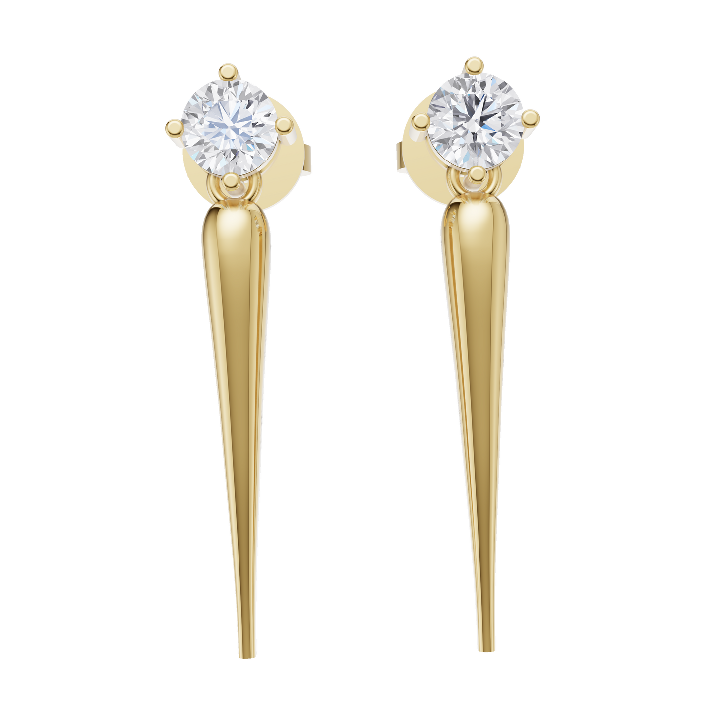 Solace Solitaire Diamond Earrings