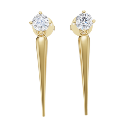 Solace Solitaire Diamond Earrings