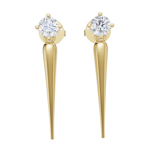Solace Solitaire Diamond Earrings