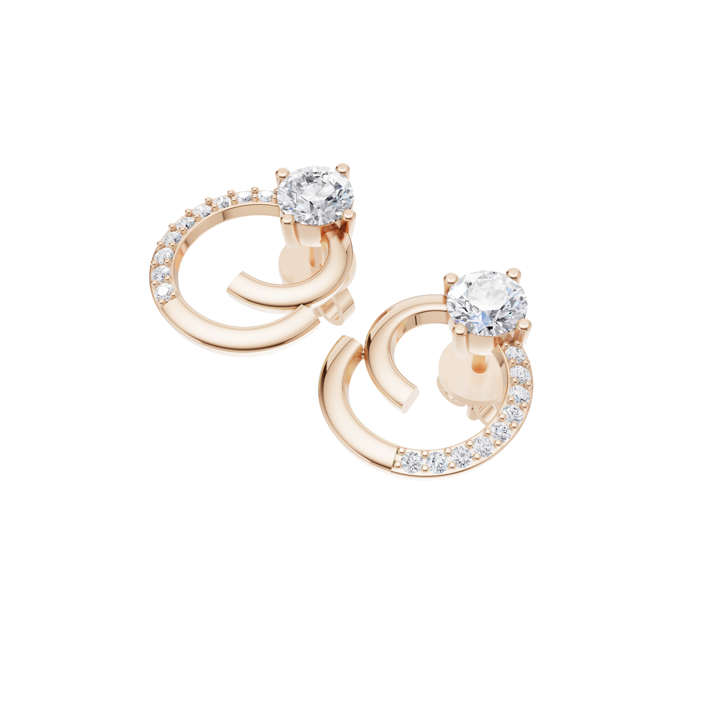 Boundless Radiance Solitaire Diamond Earrings