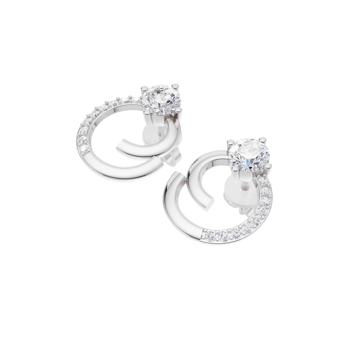 Boundless Radiance Solitaire Diamond Earrings