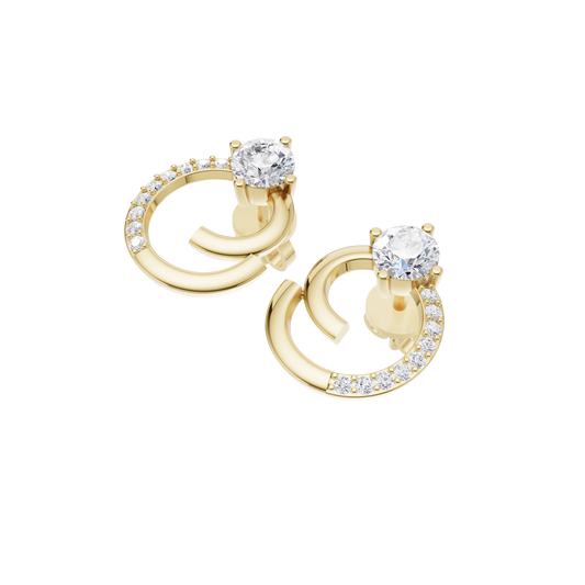 Boundless Radiance Solitaire Diamond Earrings