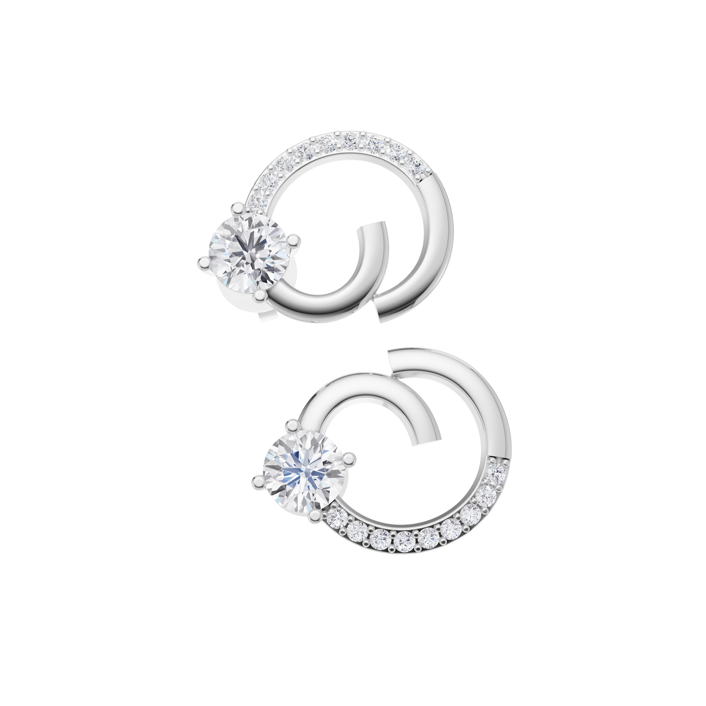 Boundless Radiance Solitaire Diamond Earrings