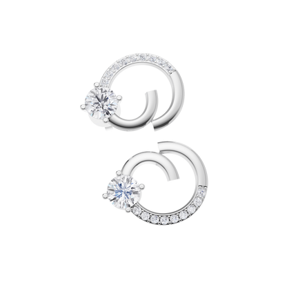 Boundless Radiance Solitaire Diamond Earrings