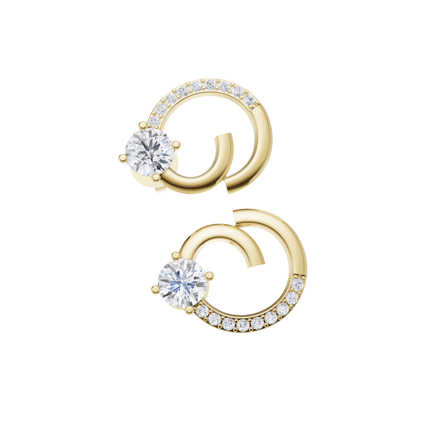Boundless Radiance Solitaire Diamond Earrings