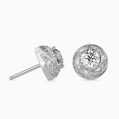 Heavenly Glow Solitaire Earrings
