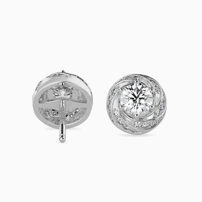 Heavenly Glow Solitaire Earrings