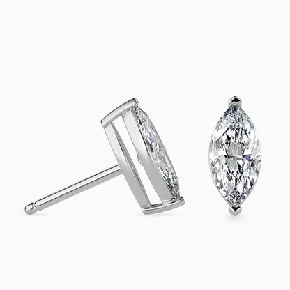 1.5 Carat Marquise Solitaire Studs