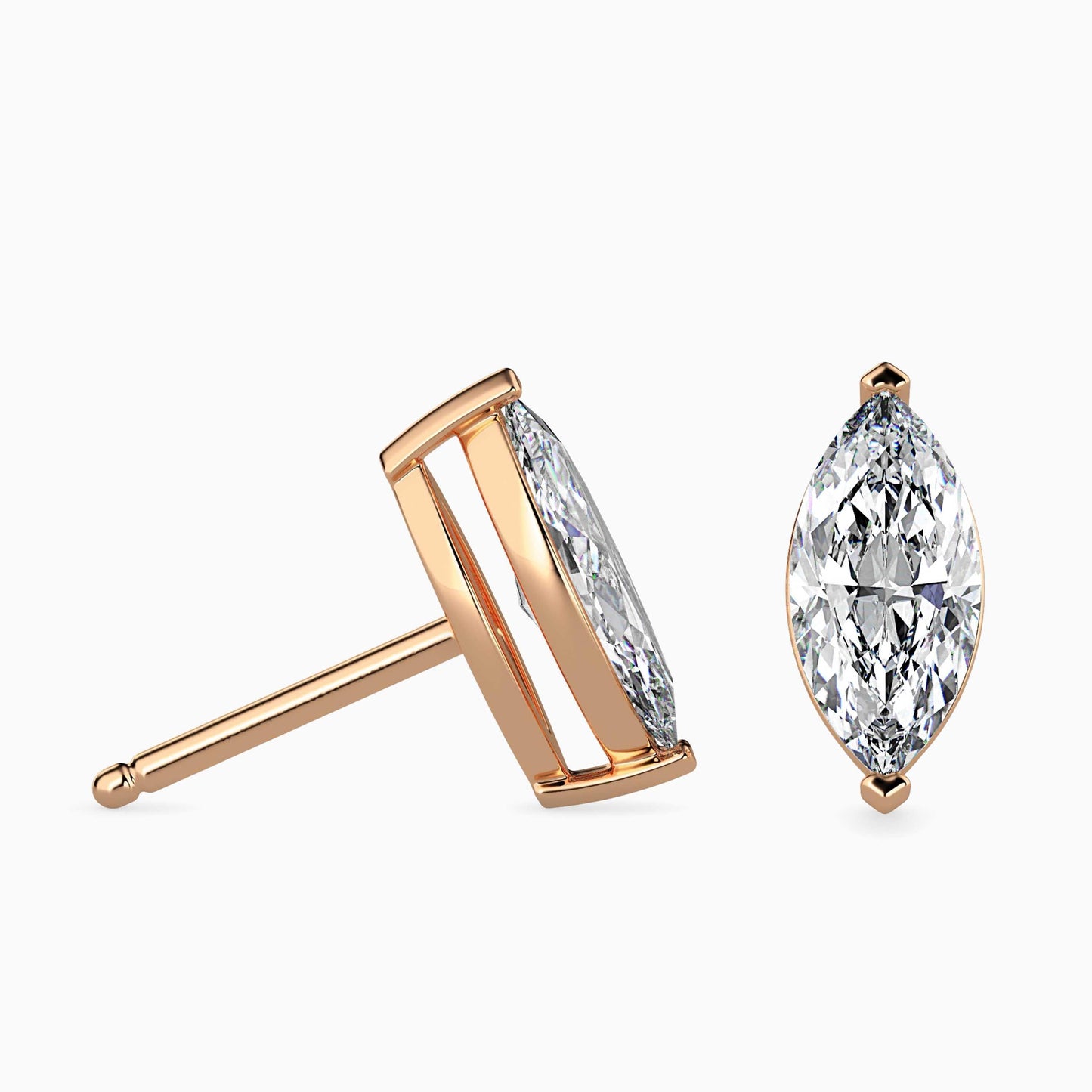 1.5 Carat Marquise Solitaire Studs