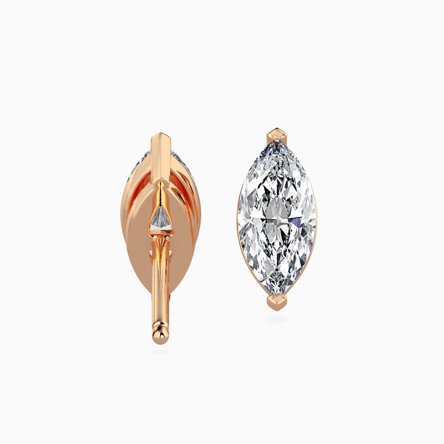 1.5 Carat Marquise Solitaire Studs