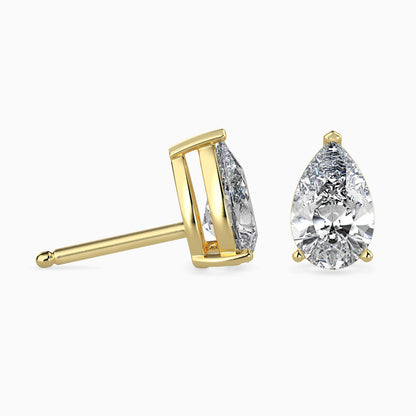 1.5 Carat Pear Solitaire Studs