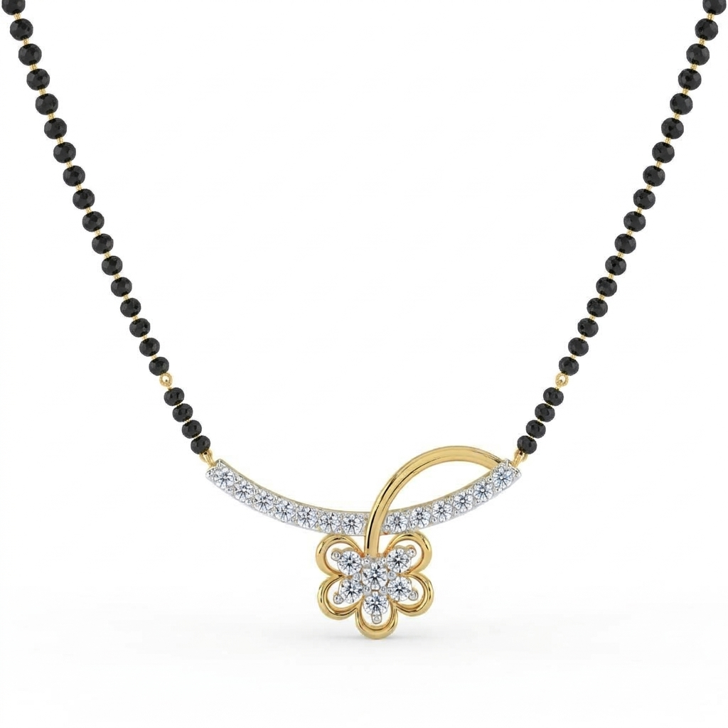 Floral Muse Lab Diamond Mangalsutra