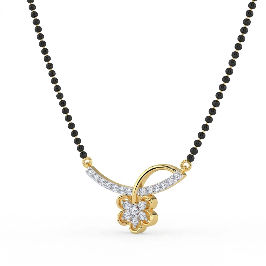 Floral Muse Lab Diamond Mangalsutra