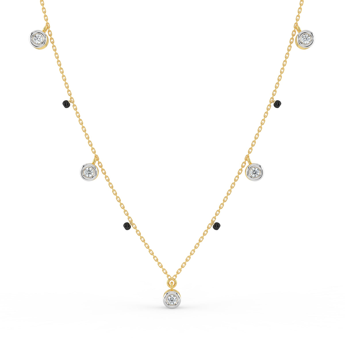 Dainty Drops Lab Diamond Mangalsutra