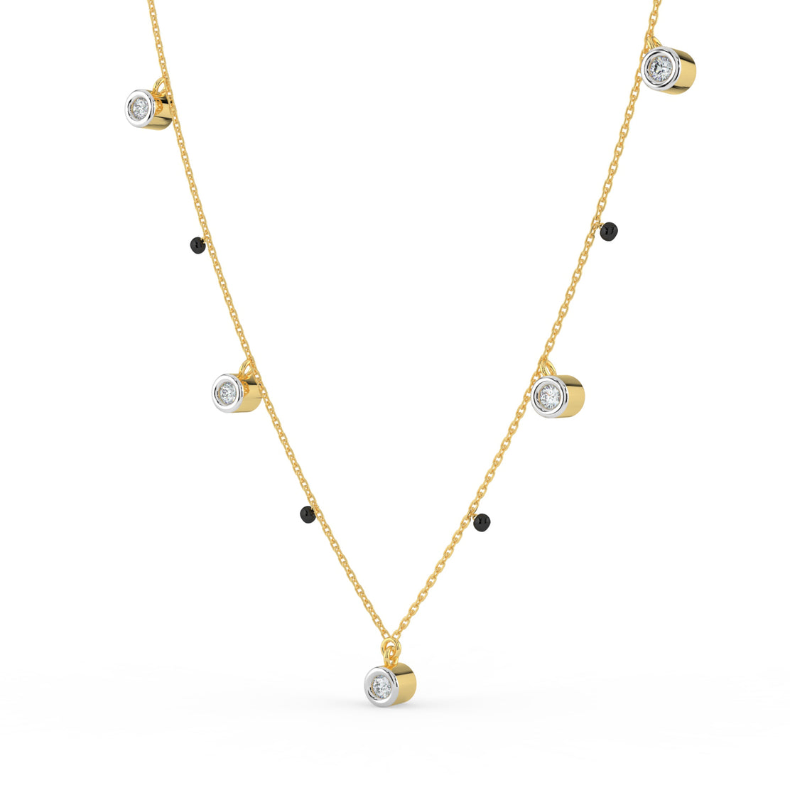 Dainty Drops Lab Diamond Mangalsutra