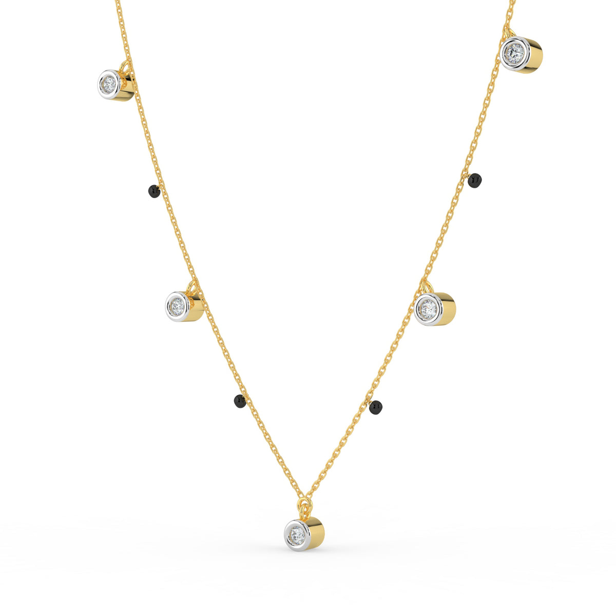 Dainty Drops Lab Diamond Mangalsutra
