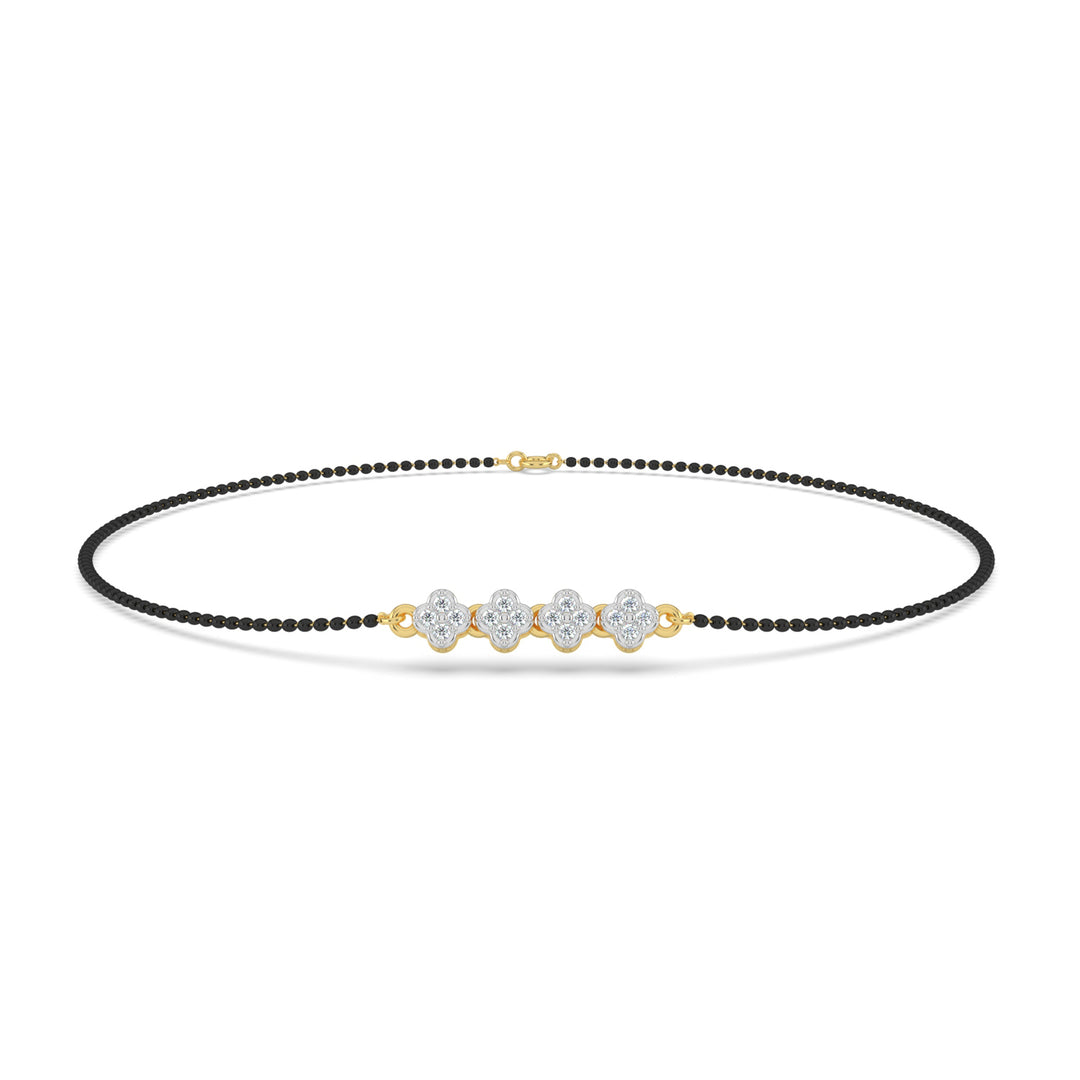 Blooming Bliss Lab Diamond Mangalsutra Bracelet