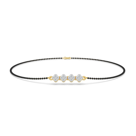 Blooming Bliss Lab Diamond Mangalsutra Bracelet