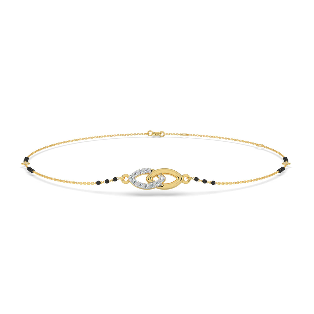 Eternal Bond Lab Diamond Mangalsutra Bracelet