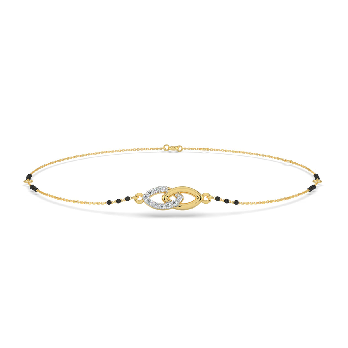 Eternal Bond Lab Diamond Mangalsutra Bracelet