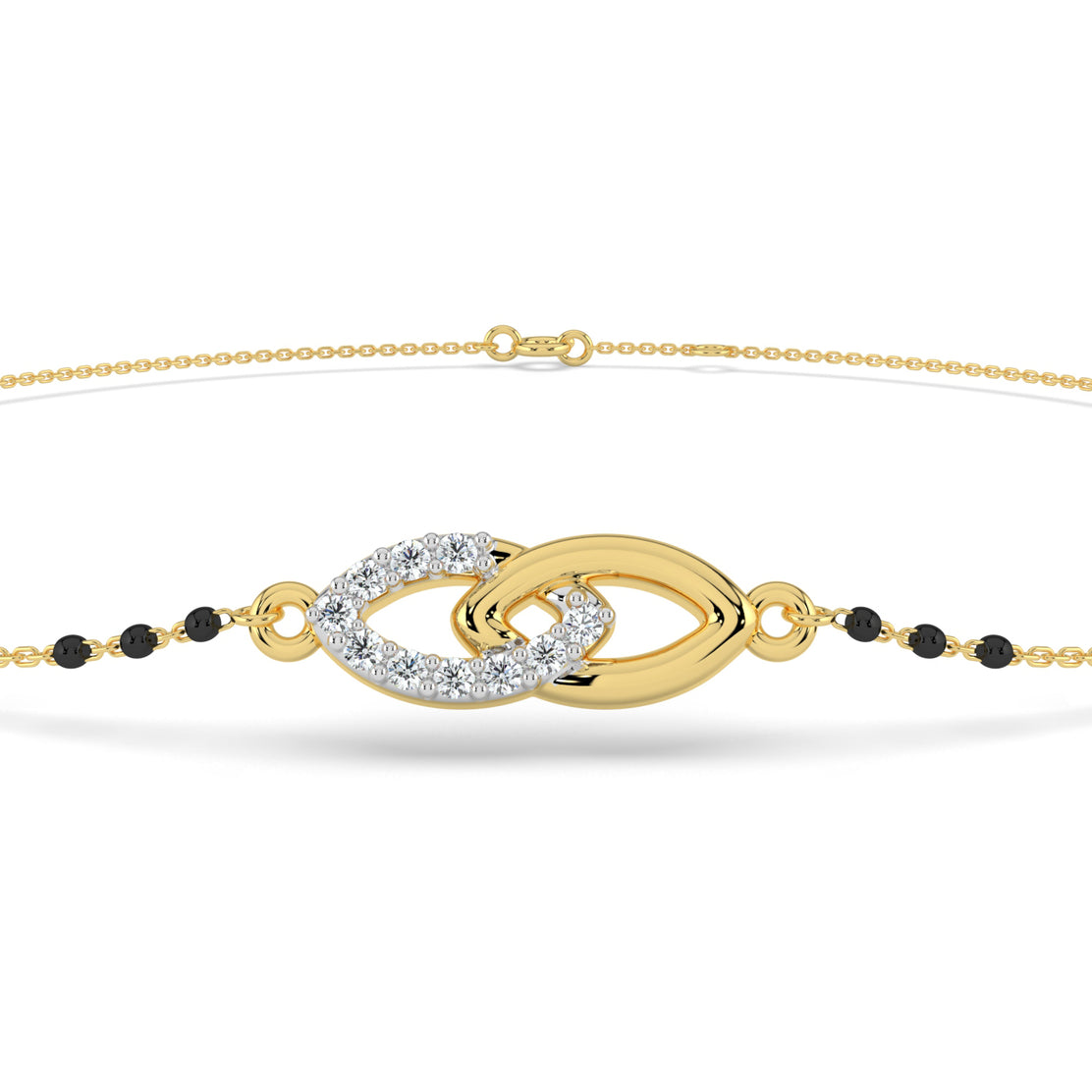 Eternal Bond Lab Diamond Mangalsutra Bracelet